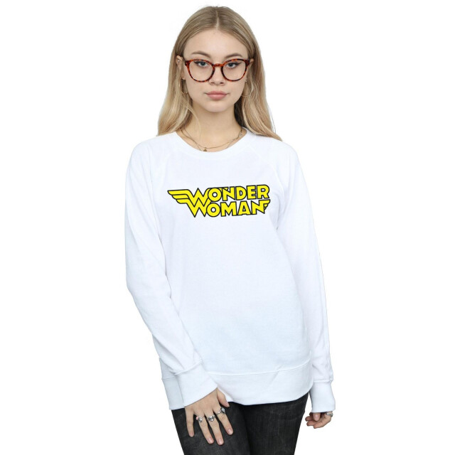 Li-cense Dc comics dames wonder woman sweatshirt met gevleugeld logo UTBI43222_white large