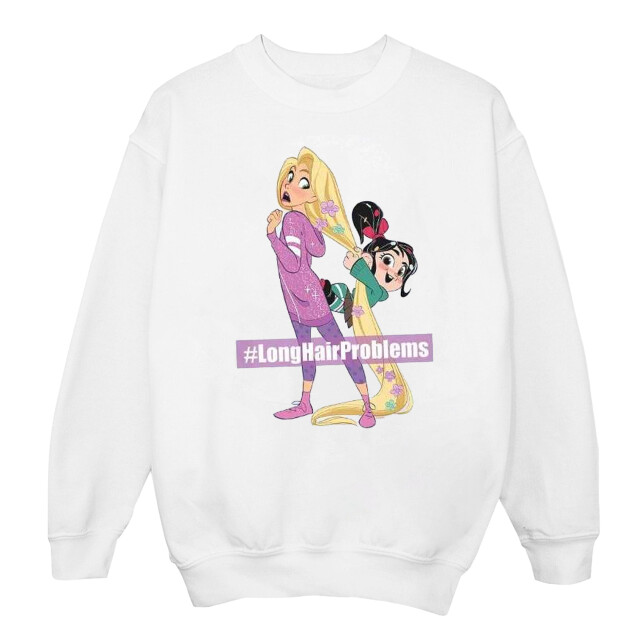 Li-cense Disney dames wreck it ralph rapunzel en vanellope sweatshirt UTBI43180_white large