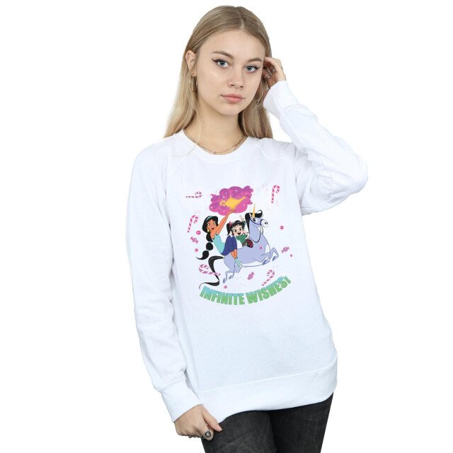 Li-cense Disney dames wreck it ralph jasmine en vanellope sweatshirt UTBI43196_white large