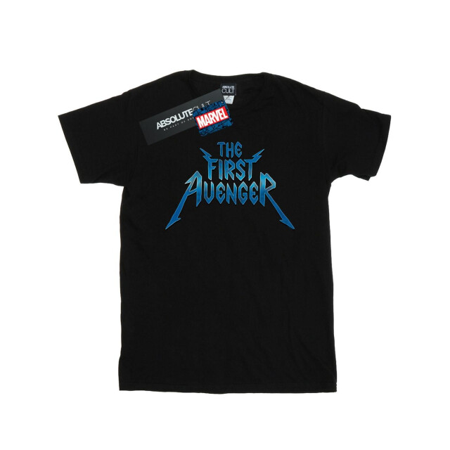 Li-cense Marvel meisjes the first avenger metaal logo katoenen t-shirt UTBI31481_black large