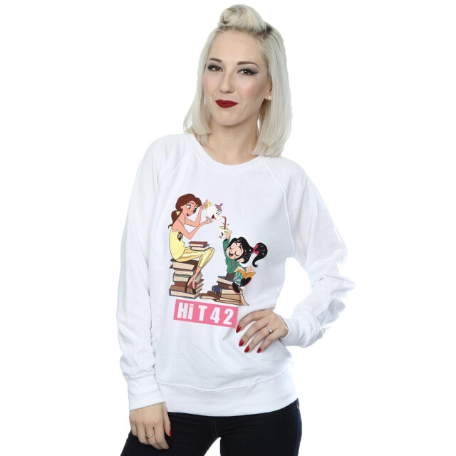 Li-cense Disney dames wreck it ralph belle en vanellope sweatshirt UTBI43181_white large