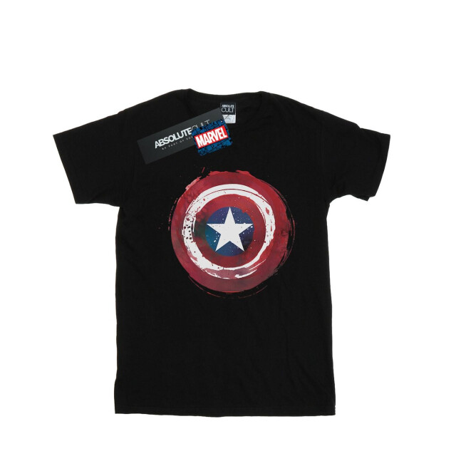 Li-cense Marvel heren captain america splatter shield t-shirt UTBI43096_black large