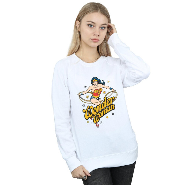 Li-cense Dc comics dames wonder woman sterren sweatshirt UTBI43209_white large