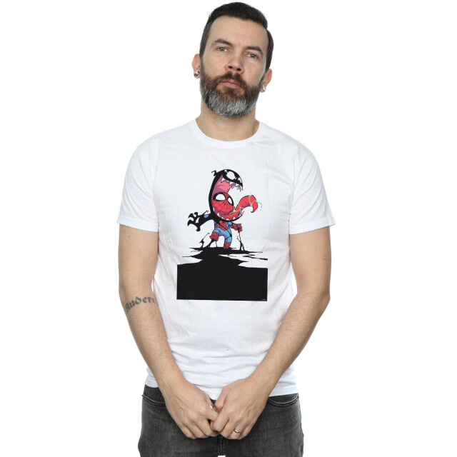 Li-cense Marvel heren spider-man venom cartoon t-shirt UTBI43029_white large