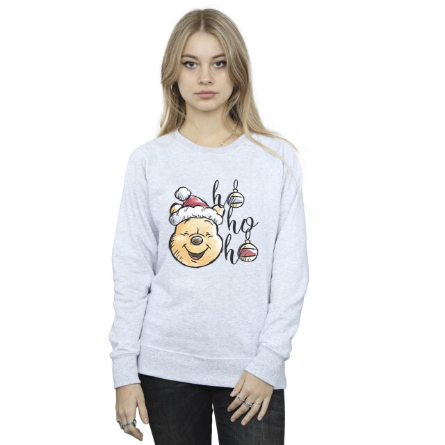 Li-cense Disney dames winnie the pooh ho ho baubles sweatshirt UTBI43039_sportsgrey large