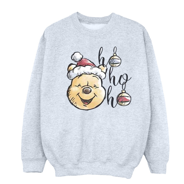 Li-cense Disney dames winnie the pooh ho ho baubles sweatshirt UTBI43039_sportsgrey large