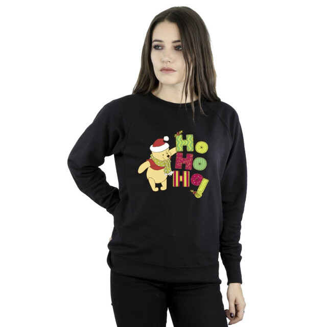 Li-cense Disney dames winnie the pooh ho ho ho sjaal sweatshirt UTBI43060_black large
