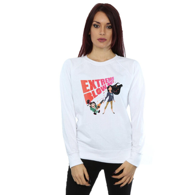 Li-cense Disney dames wreck it ralph pocahontas en vanellope sweatshirt UTBI43169_white large