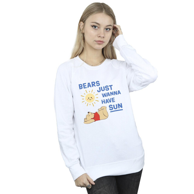 Li-cense Disney dames winnie the pooh bears just wanna have sun sweatshirt UTBI43011_white large