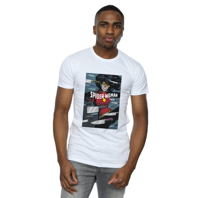 Li-cense Marvel heren spider-woman cover t-shirt UTBI43013_white large