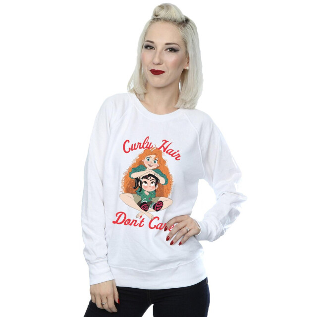 Li-cense Disney dames wreck it ralph merida en vanellope sweatshirt UTBI43141_white large