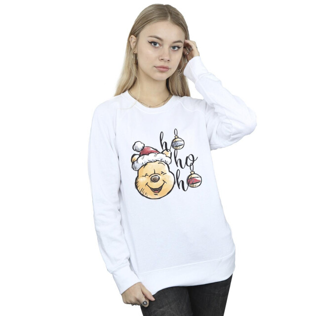 Li-cense Disney dames winnie the pooh ho ho baubles sweatshirt UTBI43039_white large