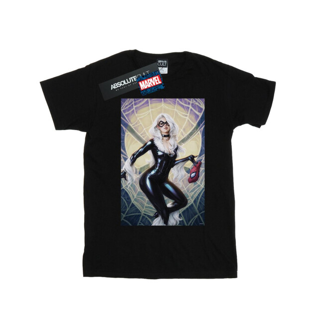 Li-cense Marvel heren kat kunstwerk t-shirt UTBI43040_black large