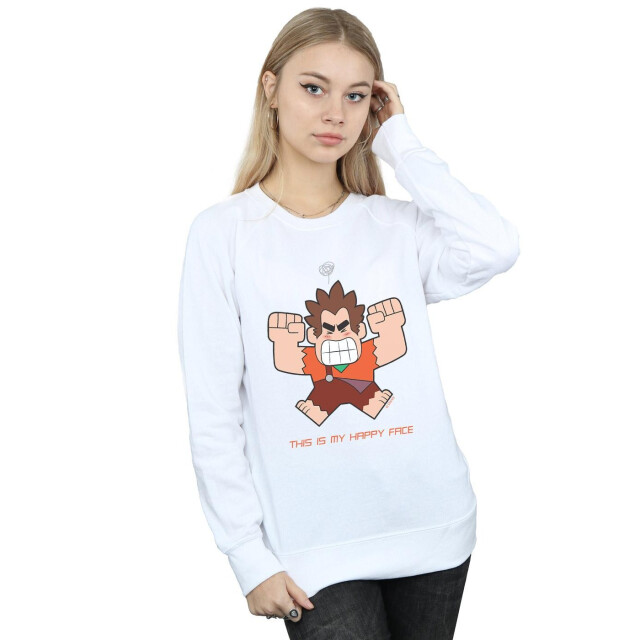 Li-cense Disney dames wreck it ralph happy face sweatshirt UTBI43117_white large