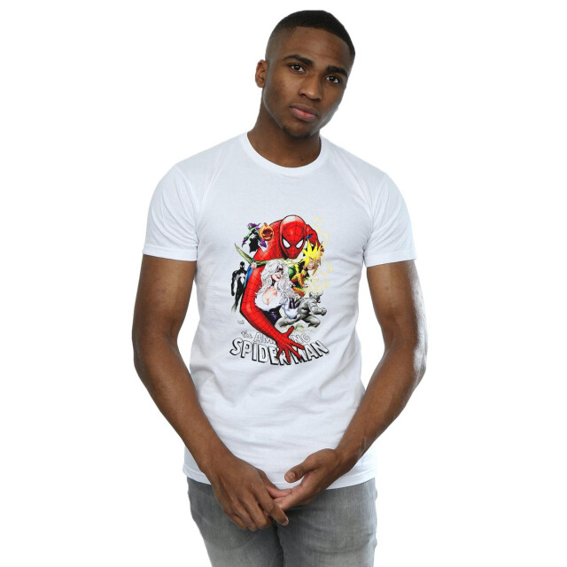 Li-cense Marvel heren spider-man schurken cover t-shirt UTBI42999_white large