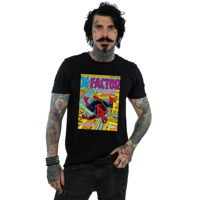 Li-cense Marvel heren spider-man x factor cover t-shirt UTBI43000_black large
