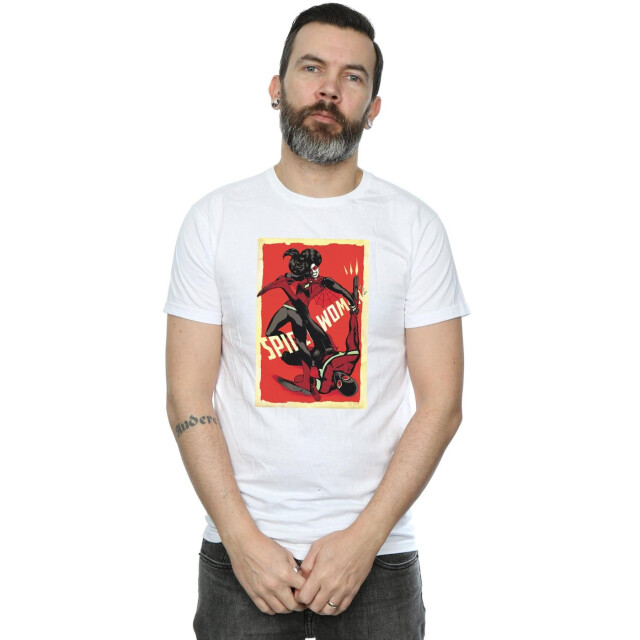 Li-cense Marvel heren spider-woman fight t-shirt UTBI43001_white large
