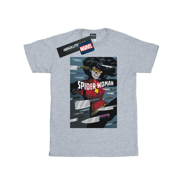 Li-cense Marvel meisjes spider-woman cover katoen t-shirt UTBI31240_sportsgrey large
