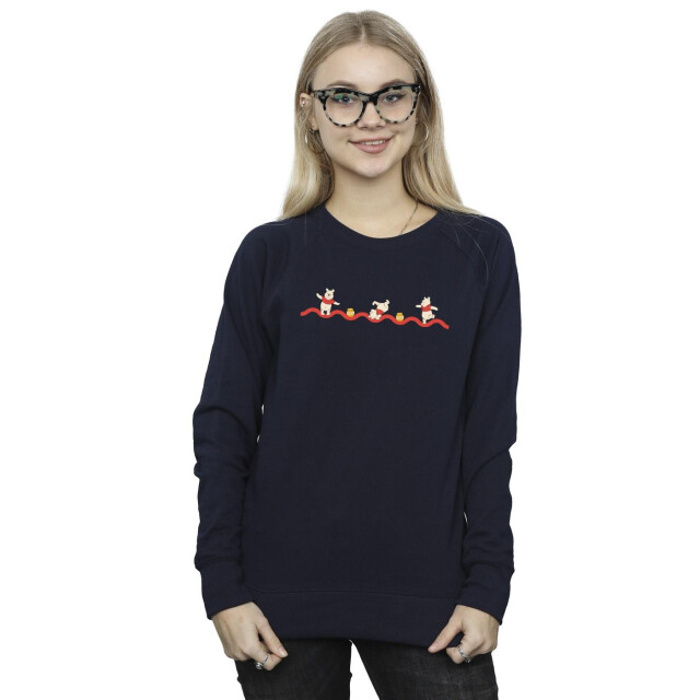 Li-cense Disney dames winnie the pooh hunny line sweatshirt UTBI43027_navyblue large