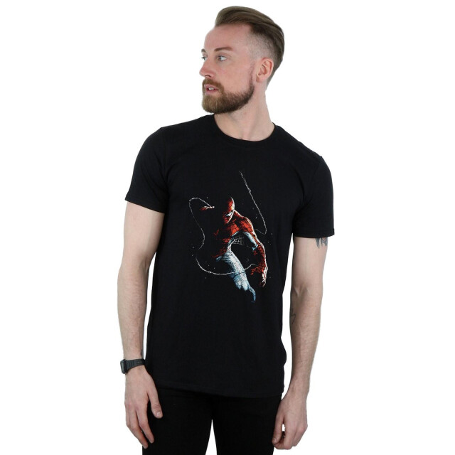 Li-cense Marvel heren spider-man schilderij t-shirt UTBI42988_black large
