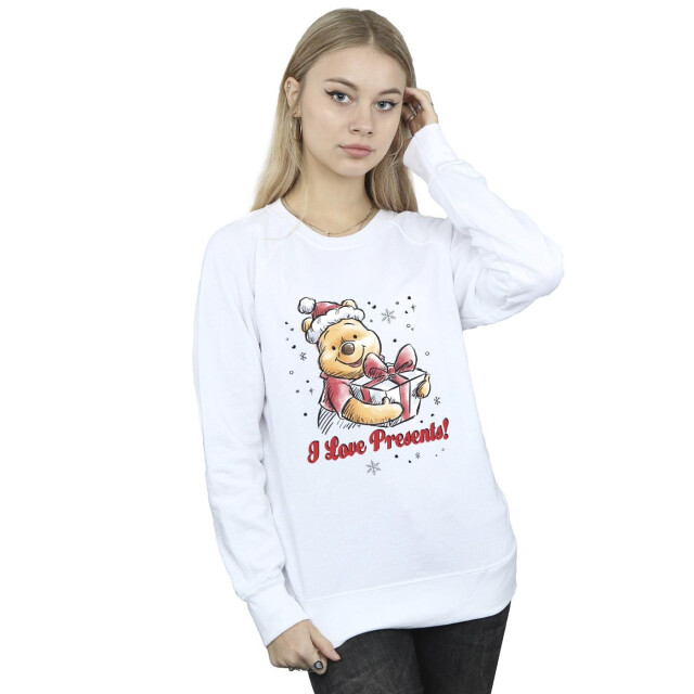 Li-cense Disney dames winnie the pooh love presents sweatshirt UTBI42974_white large