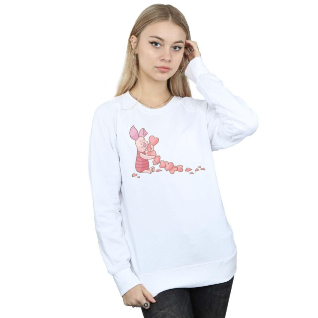 Li-cense Disney dames winnie the pooh knorretje hartenketting sweatshirt UTBI42948_white large