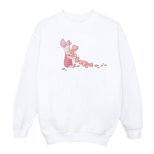 Li-cense Disney dames winnie the pooh knorretje hartenketting sweatshirt UTBI42948_white large
