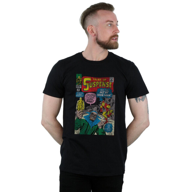 Li-cense Marvel heren iron man distressed suspense cover t-shirt UTBI42900_black large