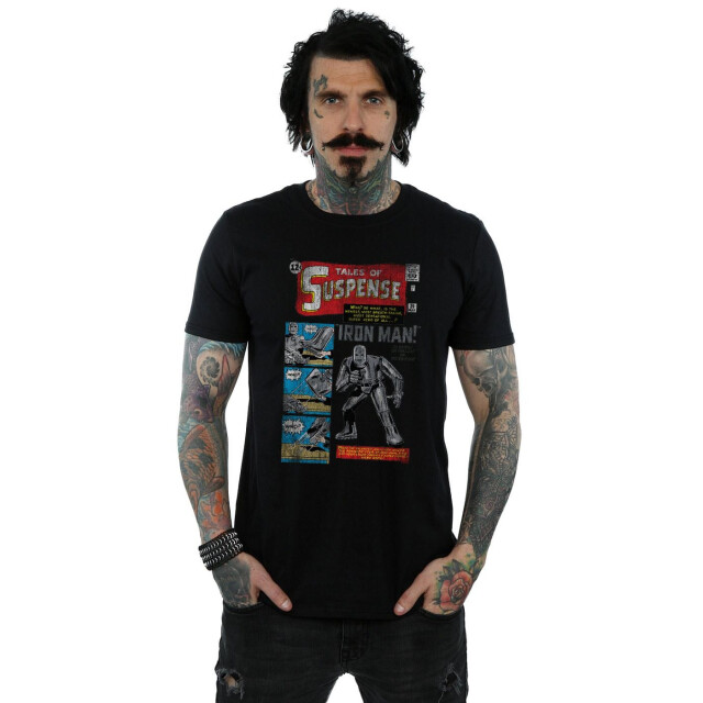Li-cense Marvel heren iron man distressed tales of suspense t-shirt UTBI42901_black large