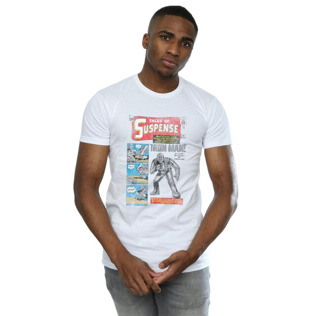 Li-cense Marvel heren iron man distressed tales of suspense t-shirt UTBI42901_white large