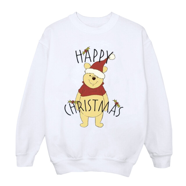Li-cense Disney dames winnie the pooh vrolijk kerstmis holly sweatshirt UTBI43038_white large