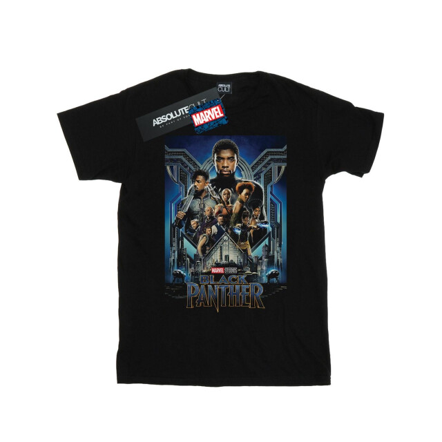Li-cense Marvel studios meisjes black panther poster katoenen t-shirt UTBI31085_black large