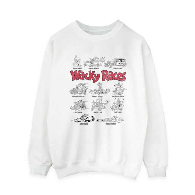 Li-cense Wacky races dames auto lineup sweatshirt UTBI42814_white large
