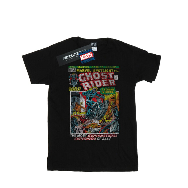 Li-cense Marvel heren ghost rider distressed spotlight t-shirt UTBI42898_black large