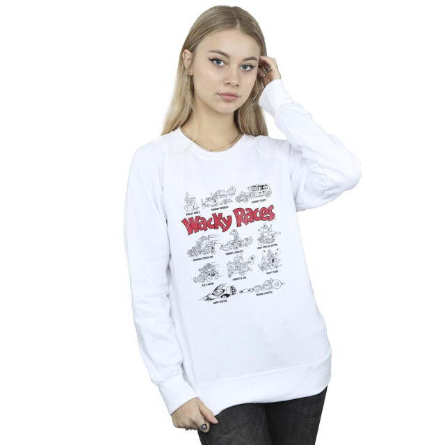 Li-cense Wacky races dames auto lineup sweatshirt UTBI42814_white large