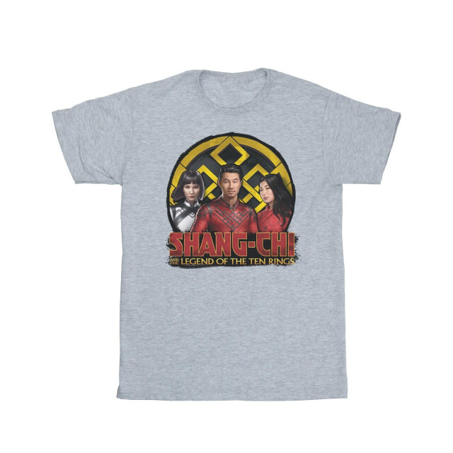 Li-cense Marvel meisjes shang-chi en de legende van de tien ringen groep logo embleem katoenen t-shirt UTBI31029_sportsgrey large