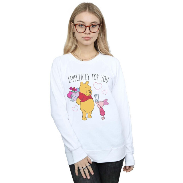 Li-cense Disney dames winnie the pooh knorretje valentijnsgeschenk sweatshirt UTBI42947_white large