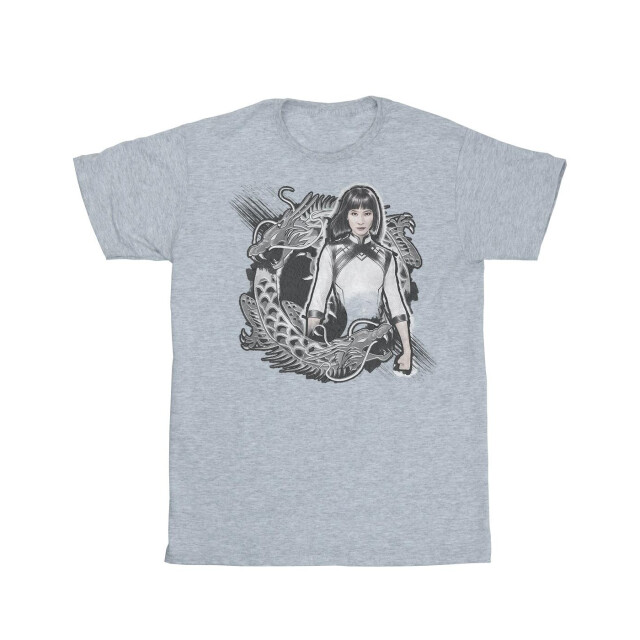 Li-cense Marvel meisjes shang-chi en de legende van de tien ringen xialing draak katoenen t-shirt UTBI30970_sportsgrey large