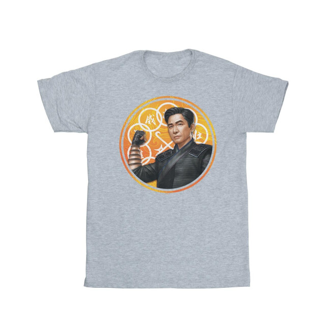 Li-cense Marvel meisjes shang-chi en de legende van de tien ringen tien ringen houding katoenen t-shirt UTBI30969_sportsgrey large