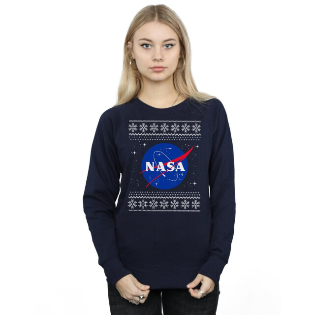 Li-cense Nasa dames klassiek fair isle sweatshirt UTBI42624_navyblue large