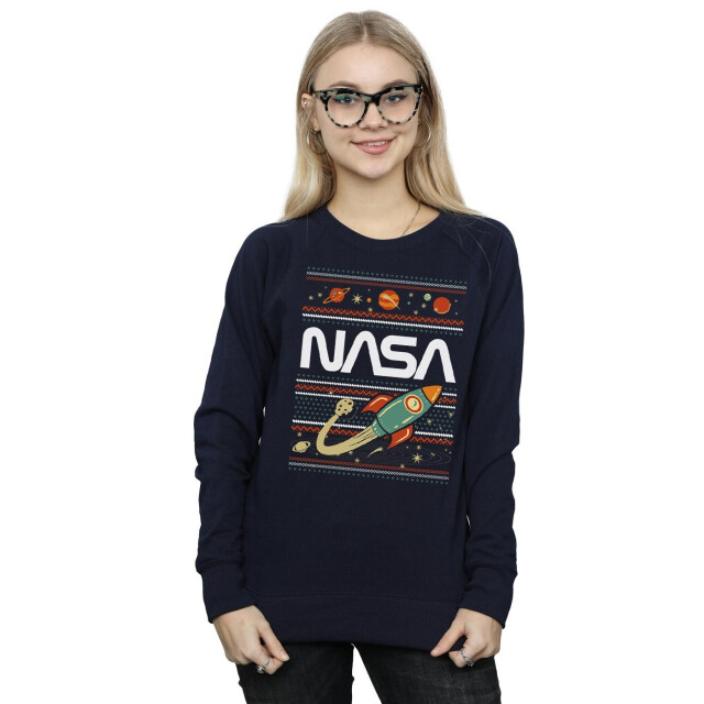 Li-cense Nasa dames fair isle sweatshirt UTBI42623_navyblue large