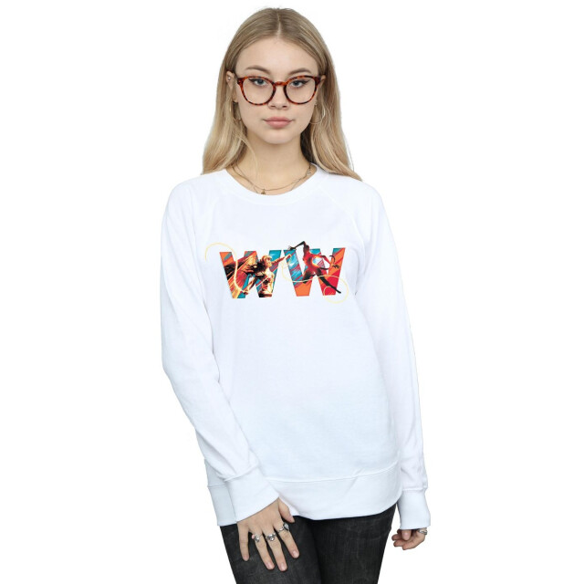 Li-cense Dc comics dames wonder woman 84 symbool sweatshirt UTBI42520_white large