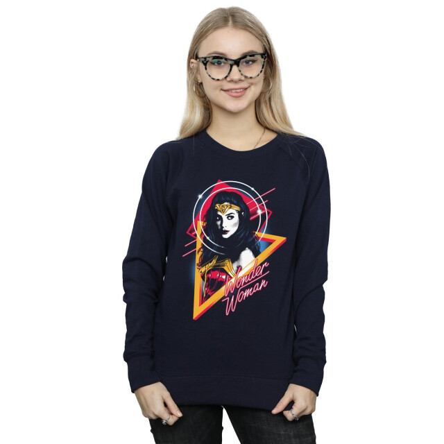 Li-cense Dc comics dames wonder woman 84 diana 80s triangle sweatshirt UTBI42549_navyblue large