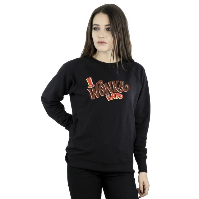 Li-cense Willy wonka dames bar logo sweatshirt UTBI42484_black large