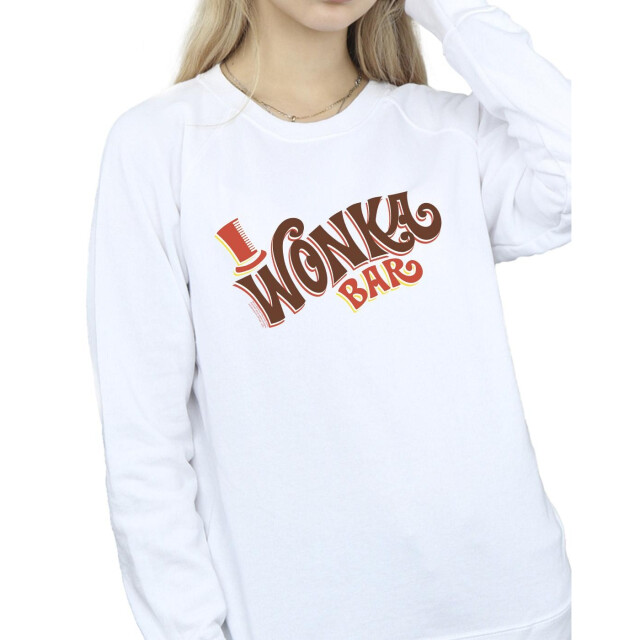 Li-cense Willy wonka dames bar logo sweatshirt UTBI42484_white large