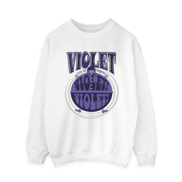 Li-cense Willy wonka dames violet turning violet sweatshirt UTBI42493_white large
