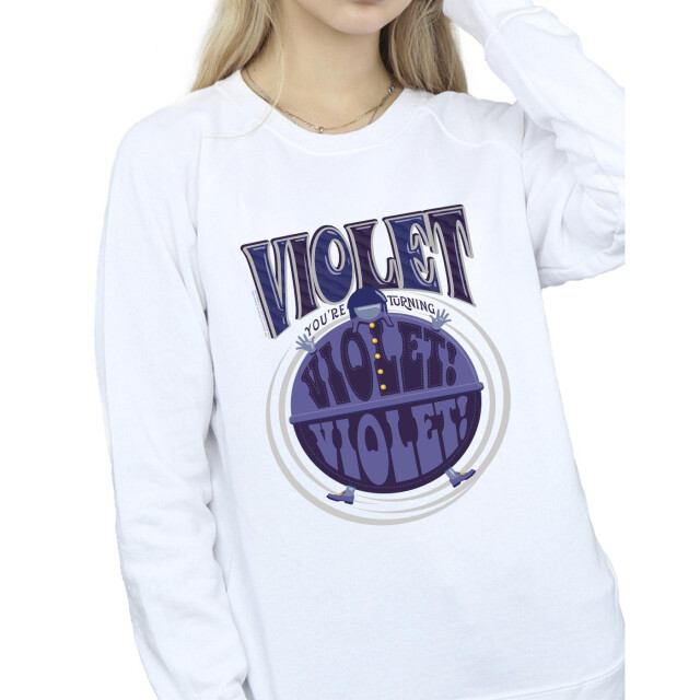 Li-cense Willy wonka dames violet turning violet sweatshirt UTBI42493_white large