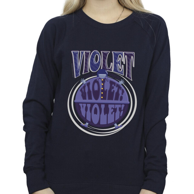 Li-cense Willy wonka dames violet turning violet sweatshirt UTBI42493_navyblue large