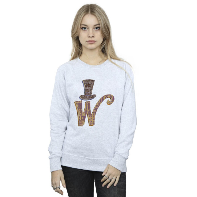 Li-cense Willy wonka dames w logo muts sweatshirt UTBI42462_sportsgrey large