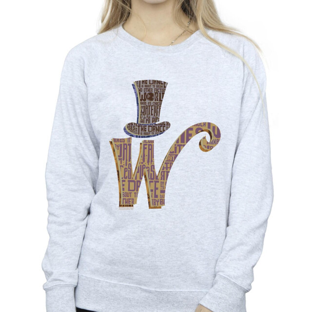 Li-cense Willy wonka dames w logo muts sweatshirt UTBI42462_sportsgrey large
